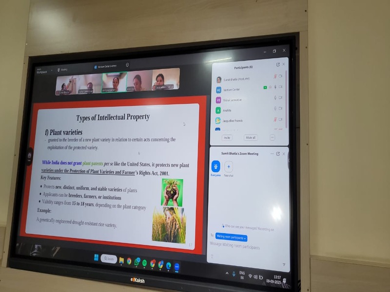 A Zoom session on Intellectual Property Rights
